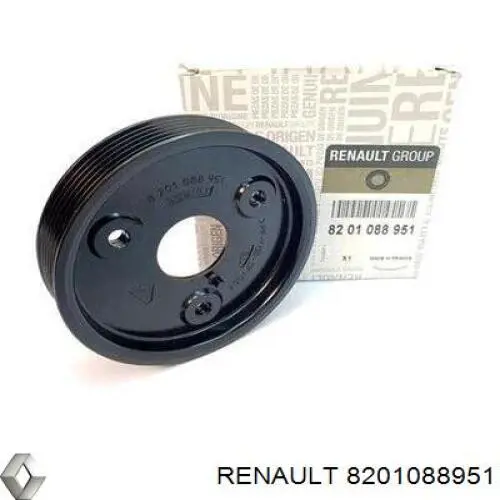 8201088951 Renault (RVI) Polia de bomba da Direção hidrâulica assistida