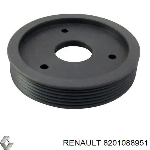 Compre 8201088951 Renault (RVI) Polia de bomba da Direção hidrâulica assistida