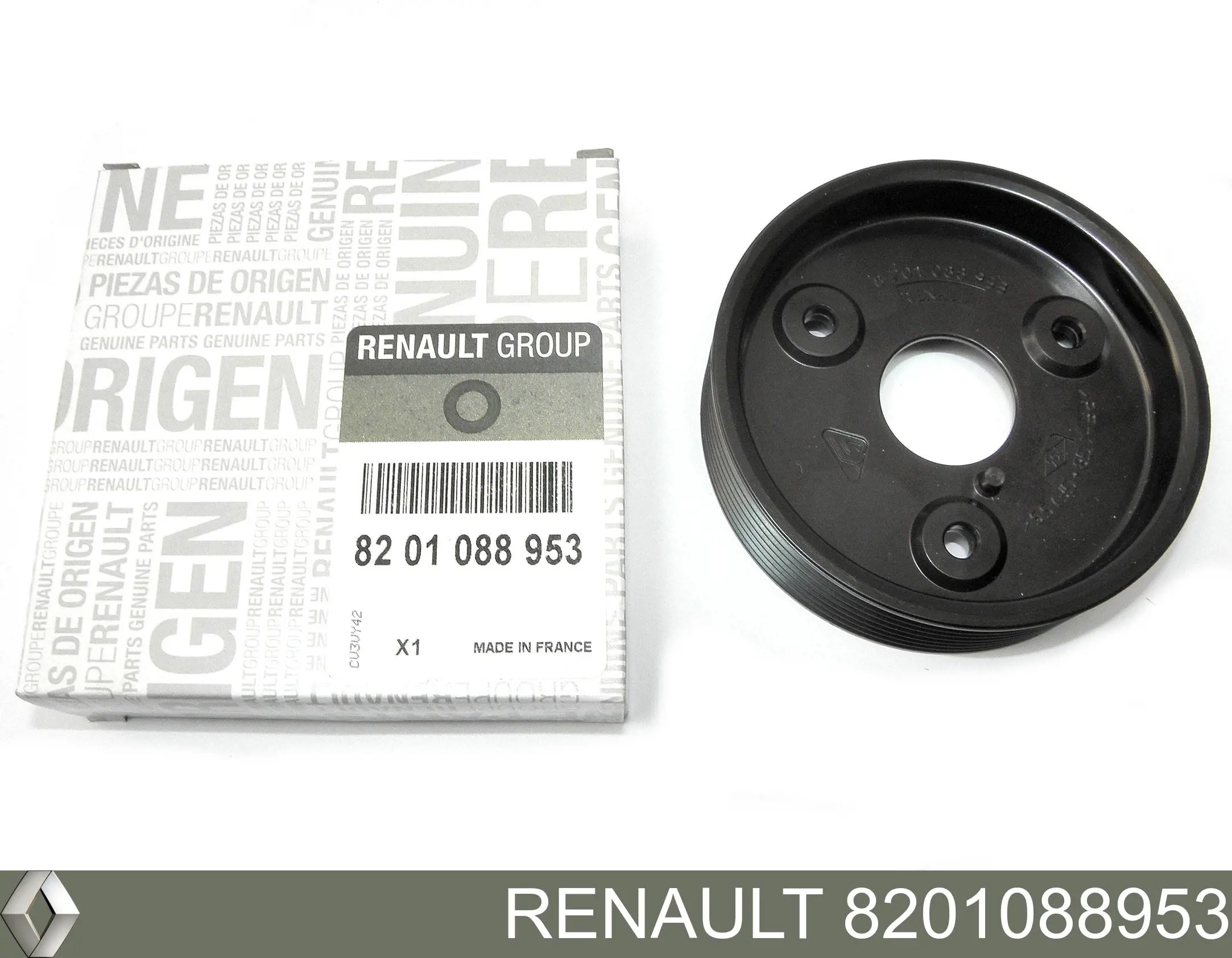 8201088953 Renault (RVI) Polia de bomba da Direção hidrâulica assistida