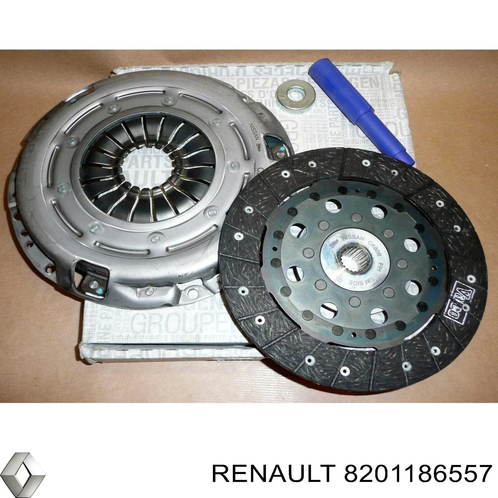 Kit de embraiagem (3 peças) Renault (RVI) 8201186557 preço, a partir de 153,39 USD