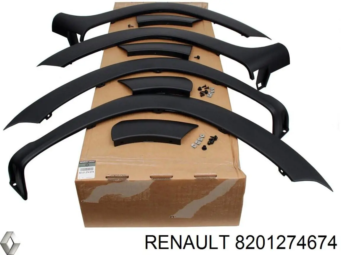 Moldura dilatadora de arco da roda, kit Renault (RVI) 8201274674 preço, a partir de  
