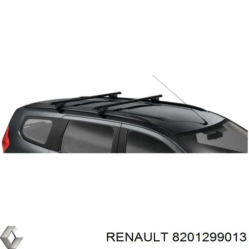 8201299013 Renault (RVI) Travessas de porta-malas do teto, kit