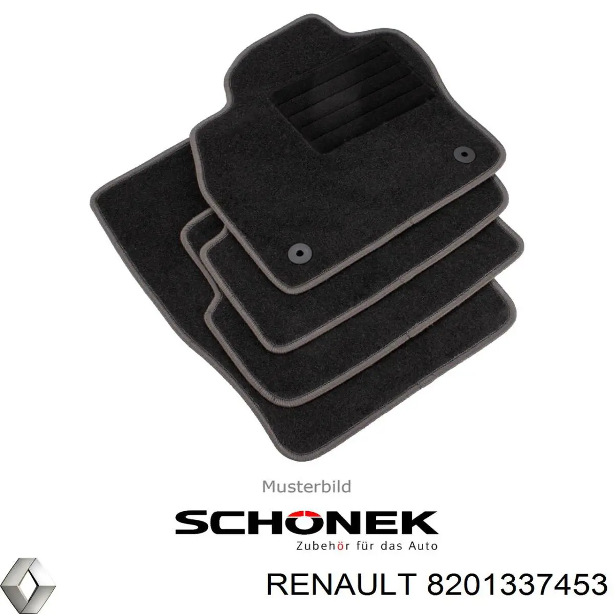 Tapetes dianteiros + traseiros, kit Renault (RVI) 8201337452 preço, a partir de 74,93 USD