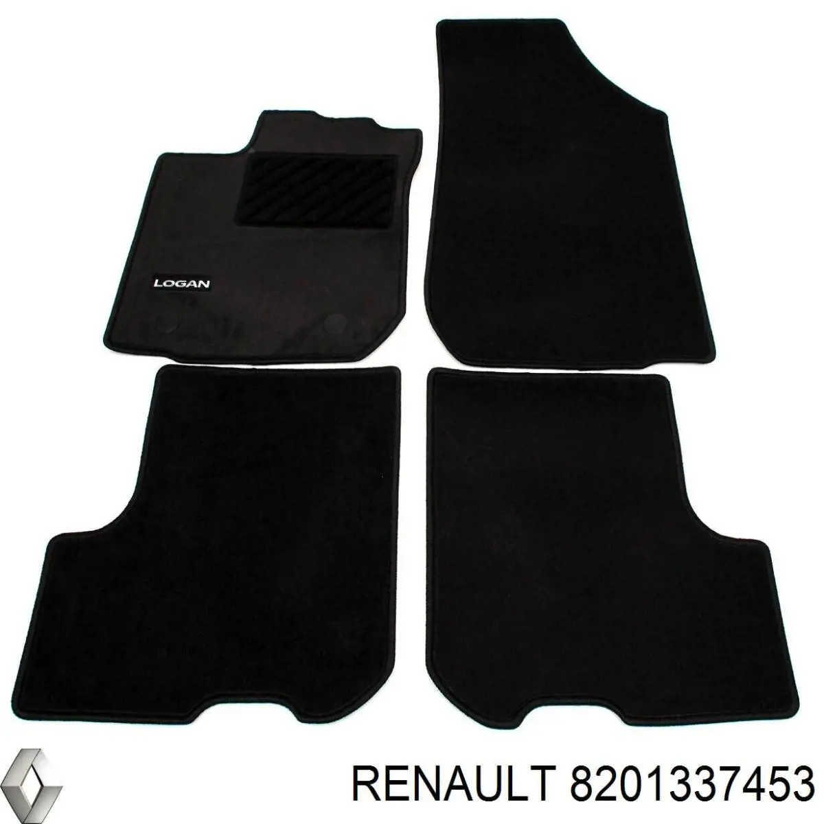 Tapetes dianteiros + traseiros, kit Renault (RVI) 8201337453 preço, a partir de 45,35 USD