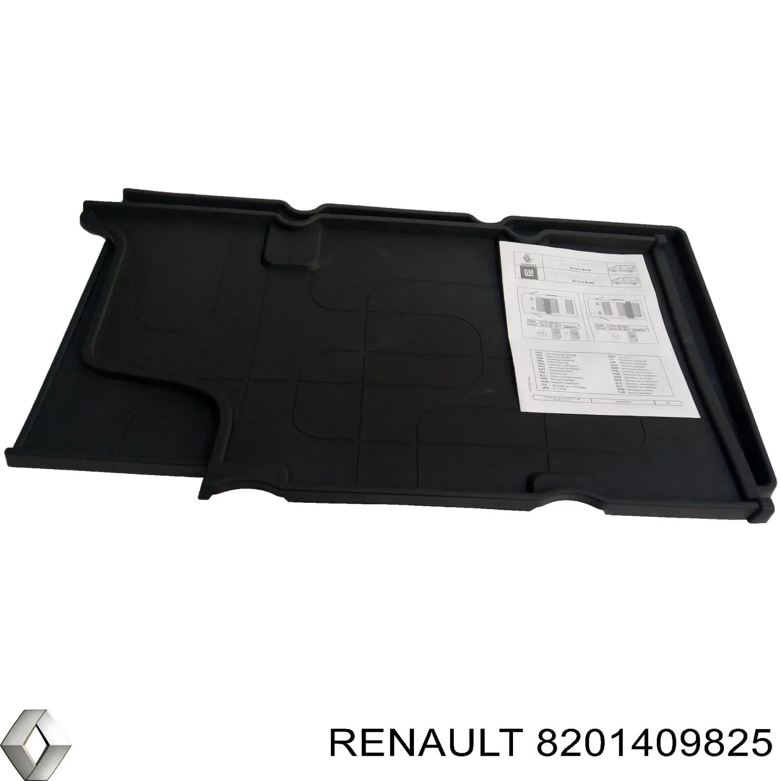Tapete de terceira fila dos assentos 8201409825 Renault (RVI)