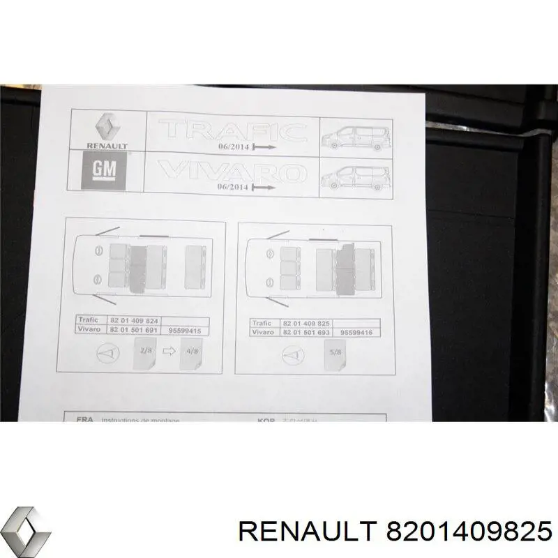 Tapete de terceira fila dos assentos Renault (RVI) 8201409825 preço, a partir de 64,17 USD