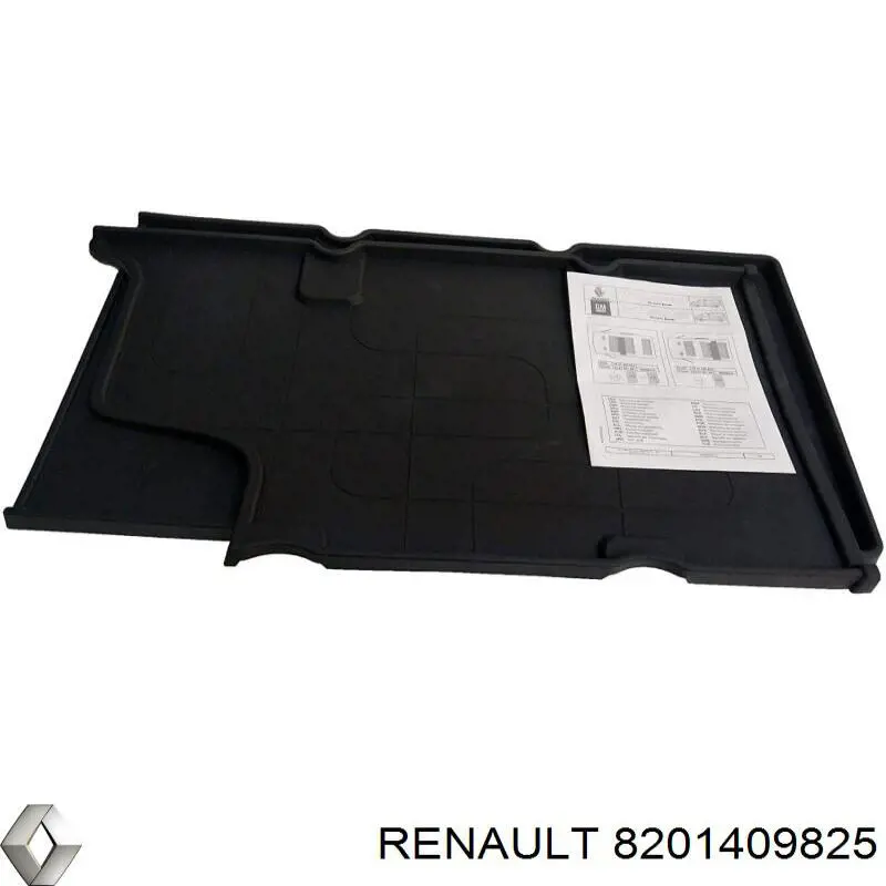 8201409825 Renault (RVI) Tapete de terceira fila dos assentos