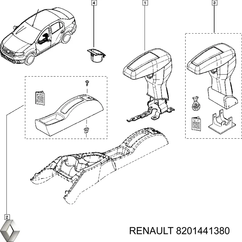 Consola de painel de controlo central Renault (RVI) 8201441380 preço, a partir de 19,98 USD