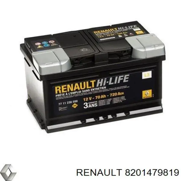 8201479819 Renault (RVI) Bateria recarregável (PILHA)