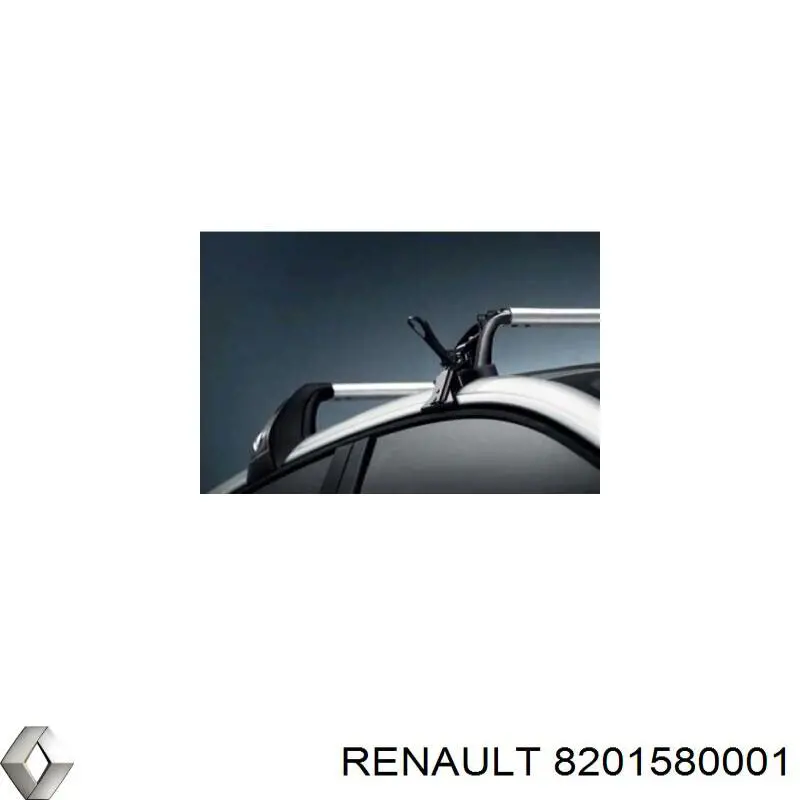 8201580001 Renault (RVI) Travessas de porta-malas do teto, kit