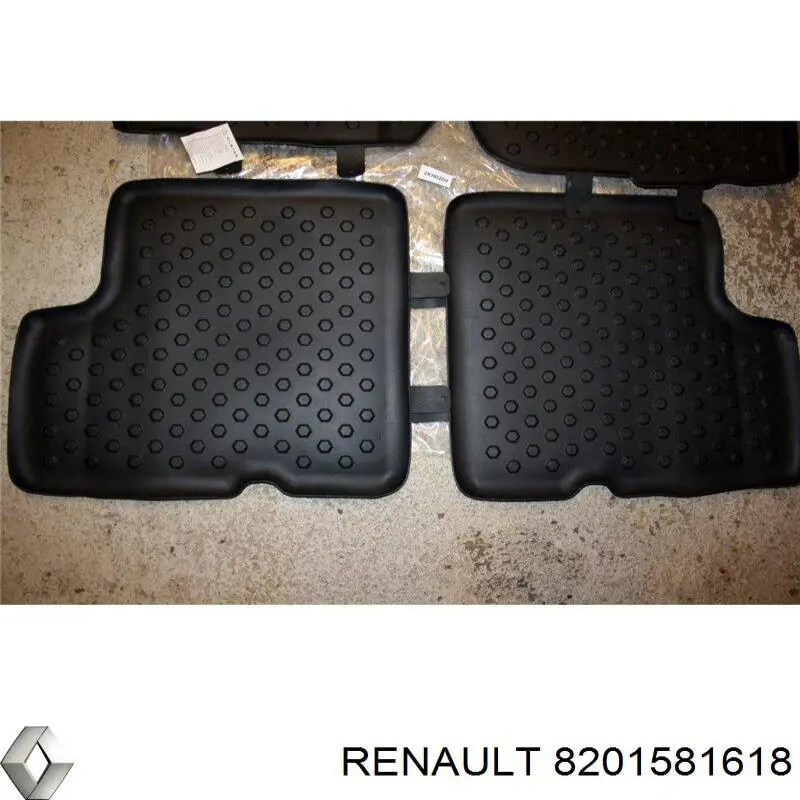 Tapetes dianteiros + traseiros, kit Renault DUSTER I HS