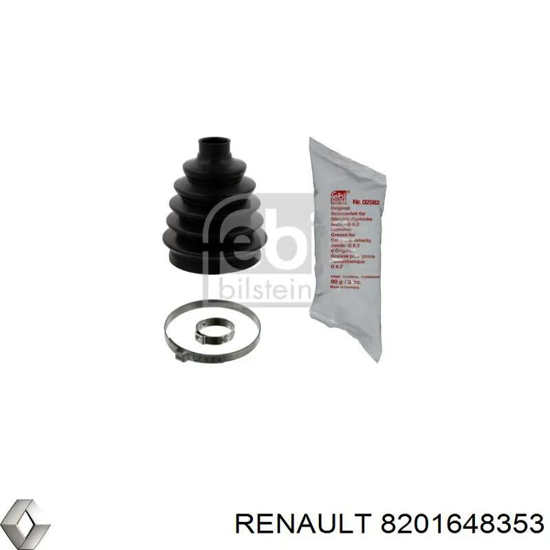 Bota de proteção externa de junta homocinética do semieixo dianteiro Renault (RVI) 8201648353 preço, a partir de 16,07 USD