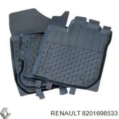 Tapetes dianteiros + traseiros, kit Renault (RVI) 8201698533 preço, a partir de 123,37 USD