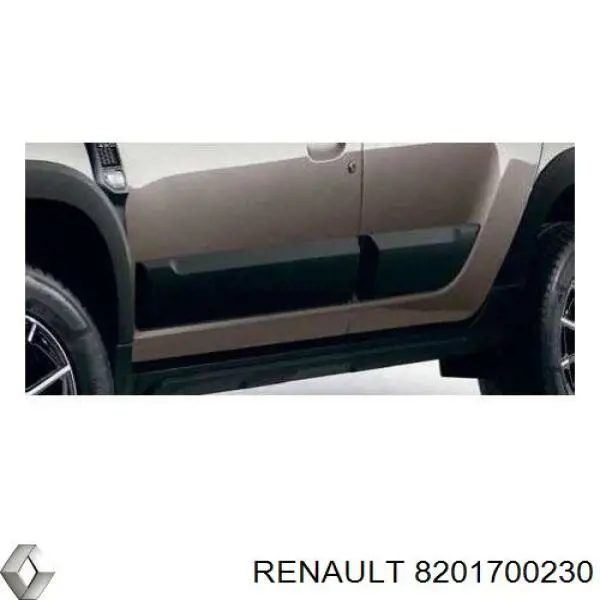 8201700230 Renault (RVI) Molduras de portas, kit