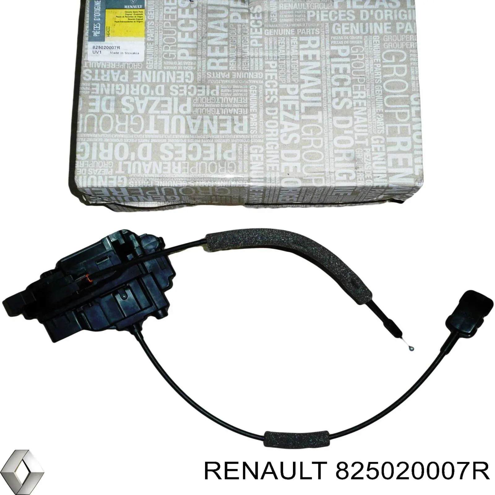 825020007R Renault (RVI) Fecho da porta dianteira direita