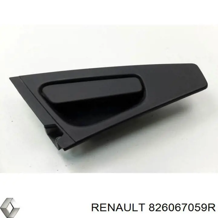 826067059R Renault (RVI) Suporte de maçaneta externa da porta traseira esquerda