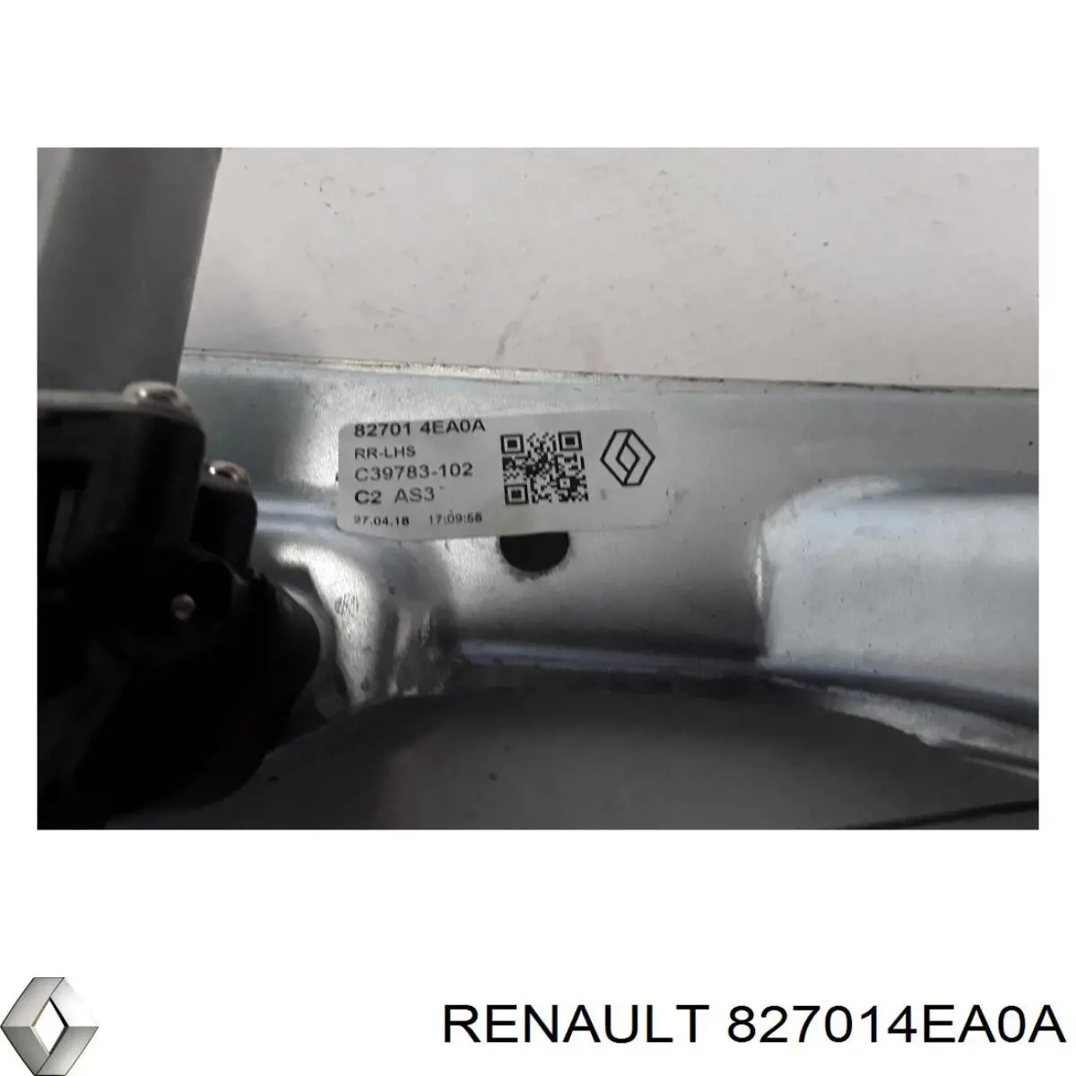 Compre 827014EA0A Renault (RVI) Mecanismo de acionamento de vidro da porta traseira esquerda