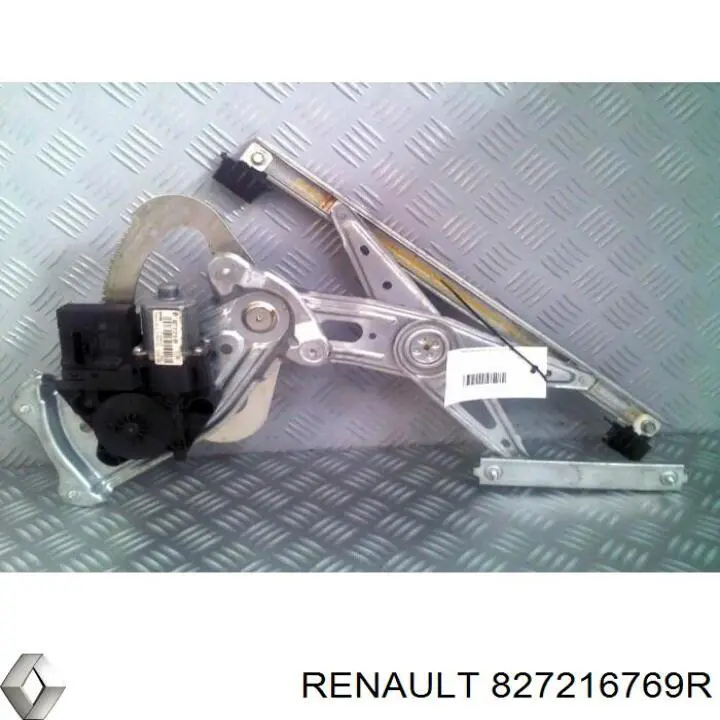 827216769R Renault (RVI) Mecanismo de acionamento de vidro da porta traseira esquerda