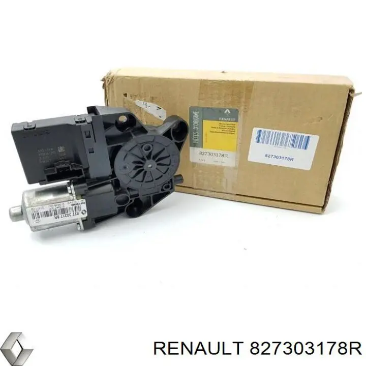 827303178R Renault (RVI) Motor de acionamento de vidro da porta traseira direita