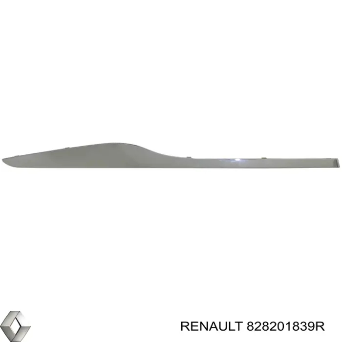 Moldura da porta traseira direita Renault (RVI) 828201839R preço, a partir de 25,71 USD