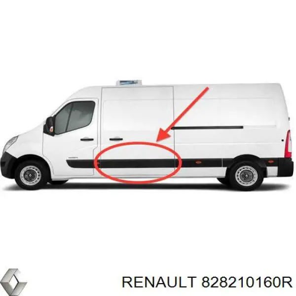 Compre RN9541454 Prasco Moldura da porta lateral (deslizante)