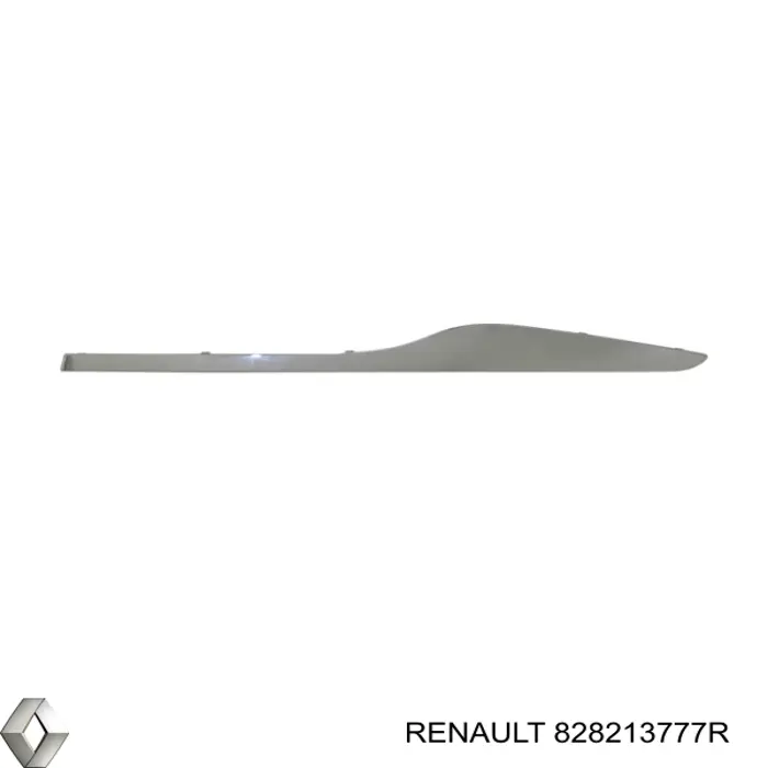 828213777R Renault (RVI) Moldura da porta traseira esquerda