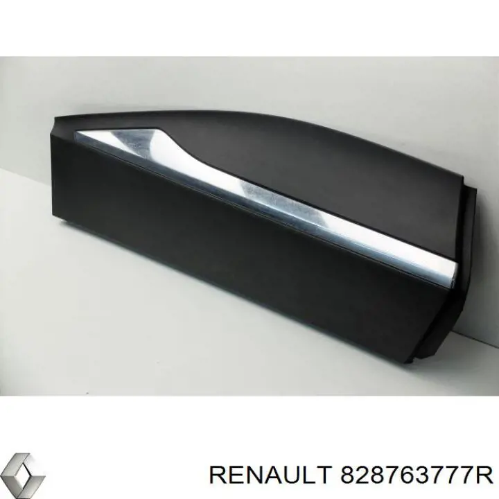 828763777R Renault (RVI) Placa sobreposta da porta traseira direita