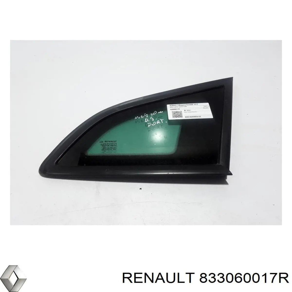833060017R Renault (RVI) Vidro de carroçaria (da seção de bagagem) direito