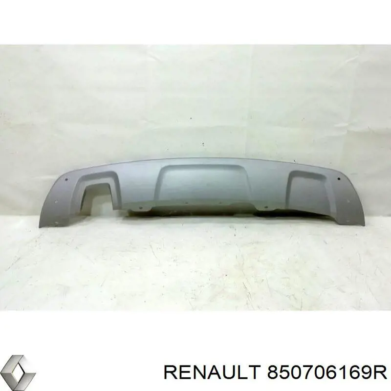 850706169R Renault (RVI) Placa sobreposta do pára-choque traseiro