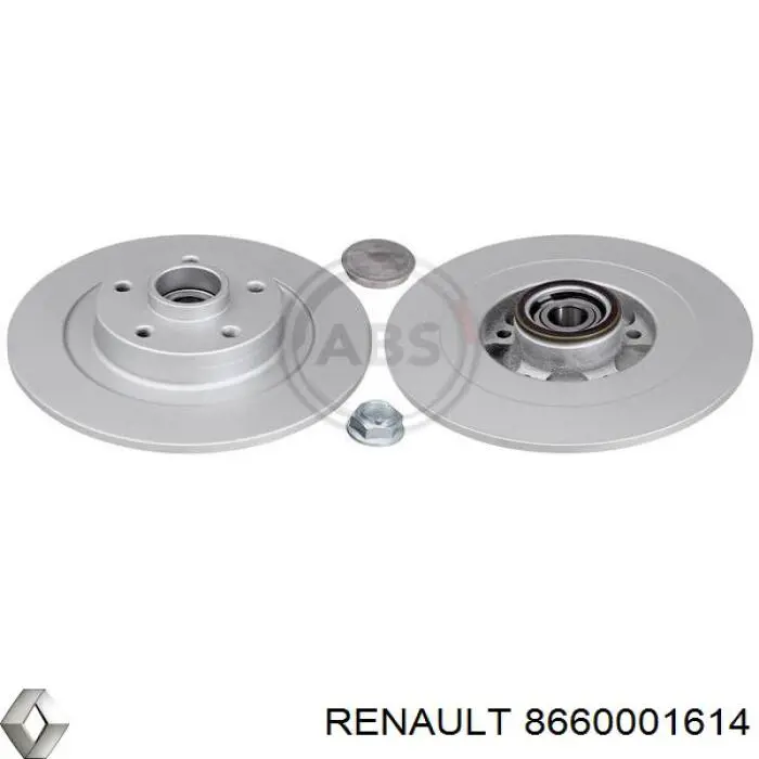 Compre 8660001614 Renault (RVI) Disco do freio traseiro