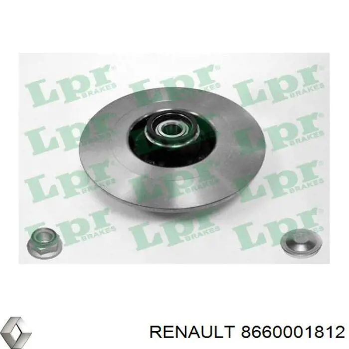 Disco do freio traseiro Renault (RVI) 8660001812 preço, a partir de 71,63 USD