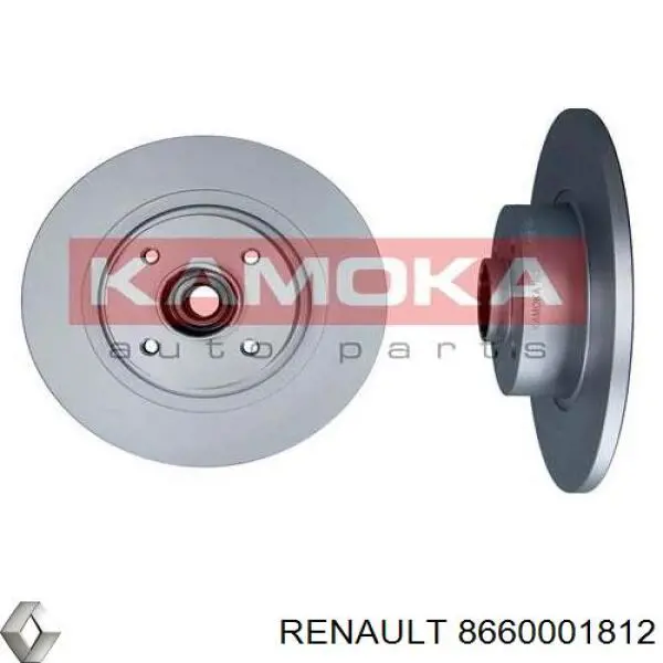 Compre 8660001812 Renault (RVI) Disco do freio traseiro