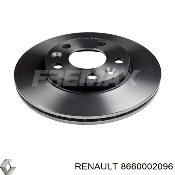 Compre 8660002096 Renault (RVI) Disco do freio dianteiro