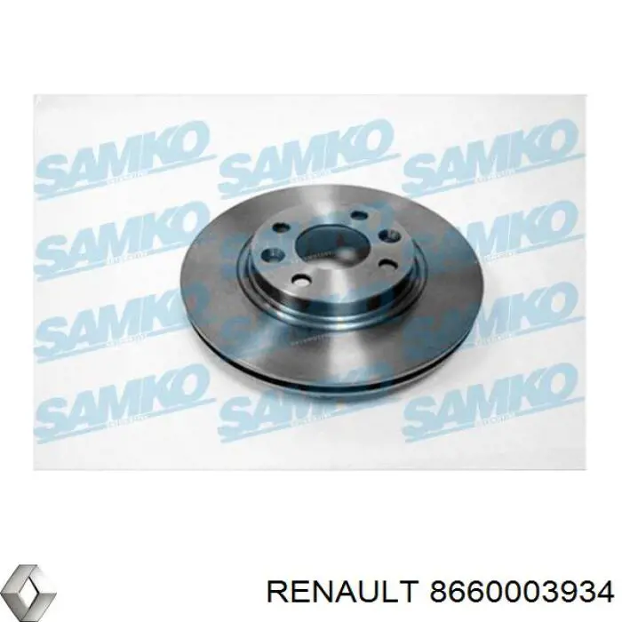Disco do freio dianteiro Renault (RVI) 8660003934 preço, a partir de 35,41 USD