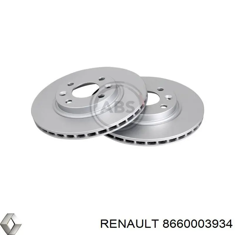 8660003934 Renault (RVI) Disco do freio dianteiro
