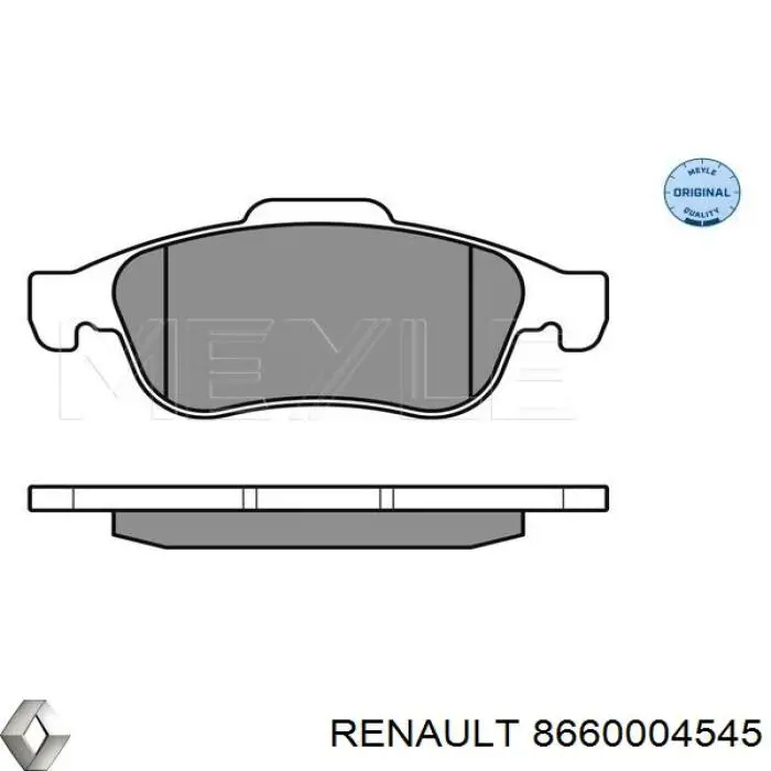 8660004545 Renault (RVI) Sapatas do freio dianteiras de disco