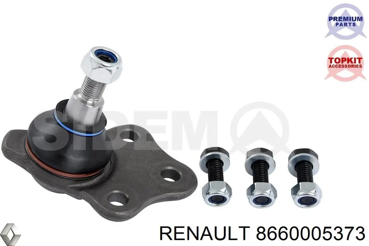 Compre 8660005373 Renault (RVI) Braço oscilante inferior direito de suspensão dianteira
