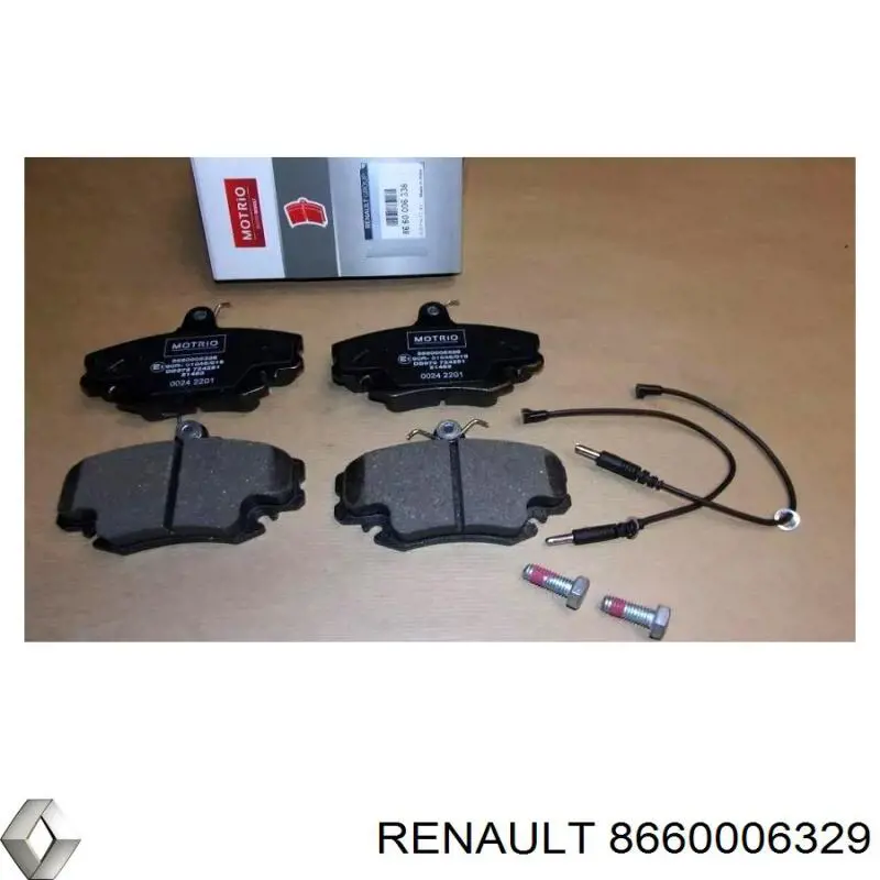 8660006329 Renault (RVI) Sapatas do freio dianteiras de disco
