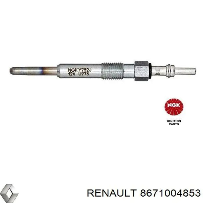 Compre 8671004853 Renault (RVI) Vela de incandescência