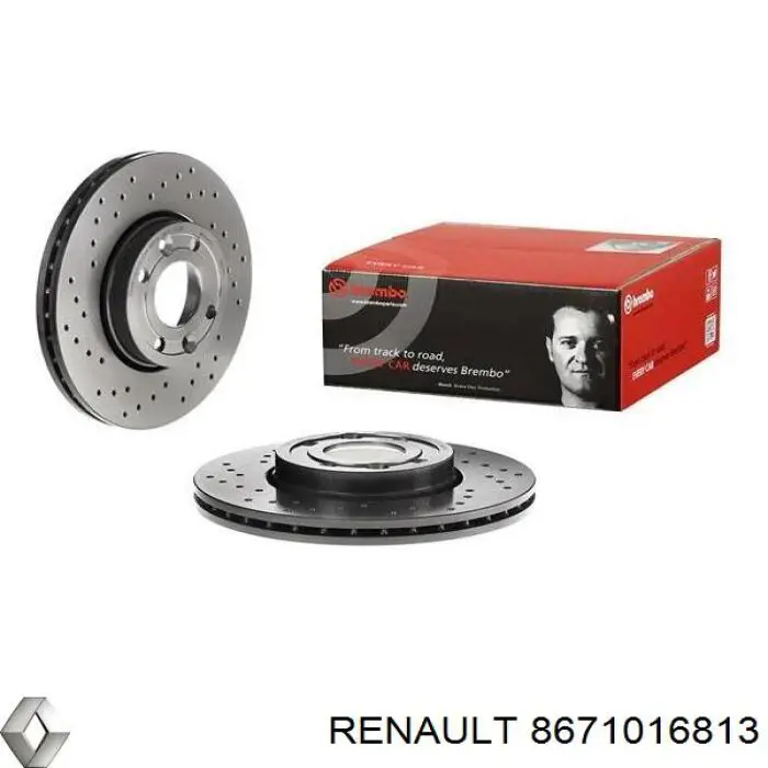 Compre 8671016813 Renault (RVI) Disco do freio dianteiro