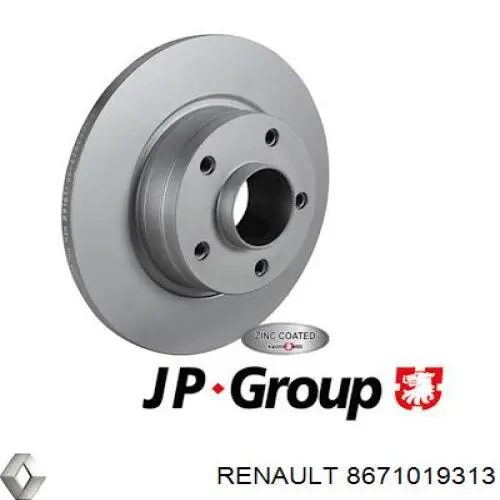 Compre 8671019313 Renault (RVI) Disco do freio traseiro