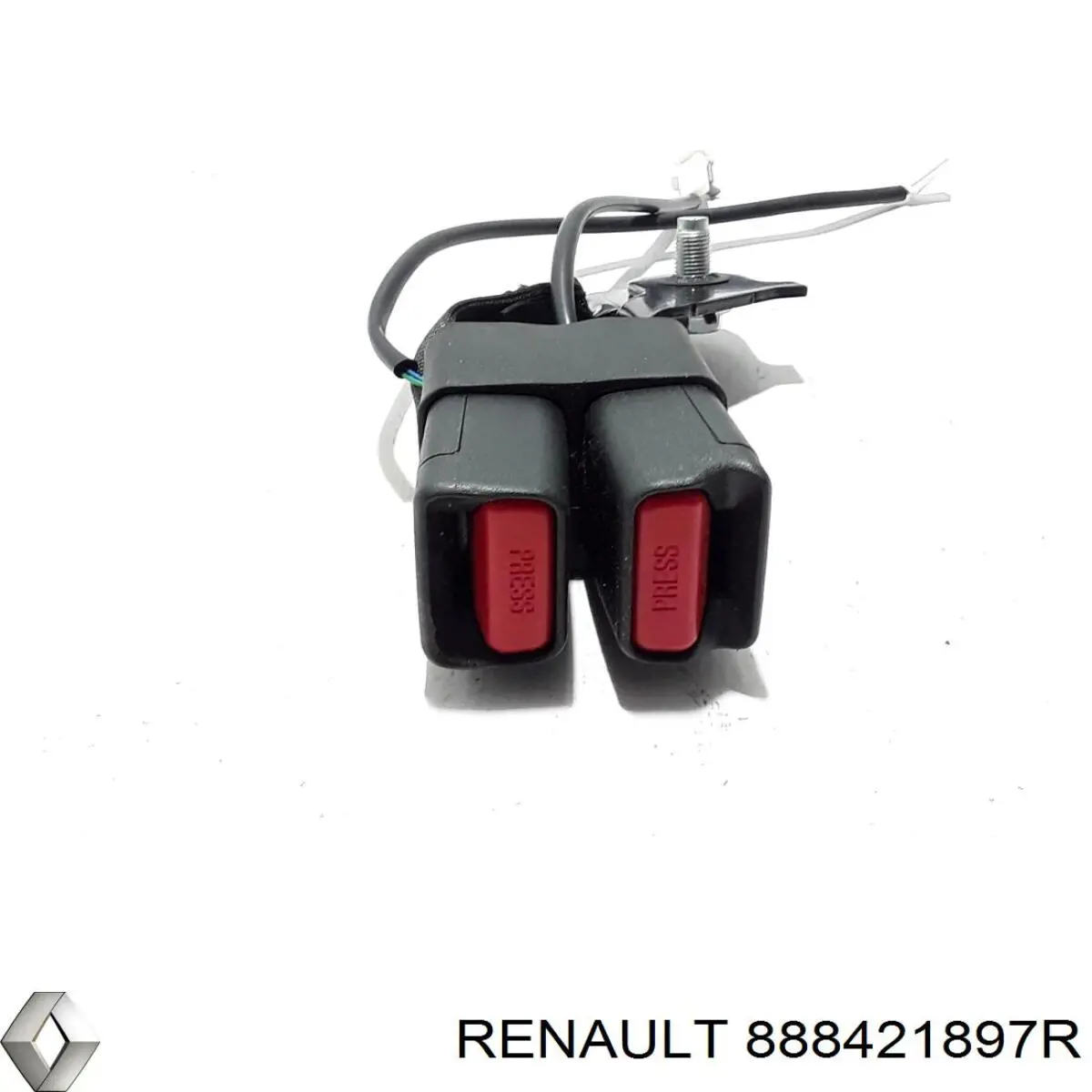 888421897R Renault (RVI) Barra (fecho) de fixação da correia de segurança traseira direita