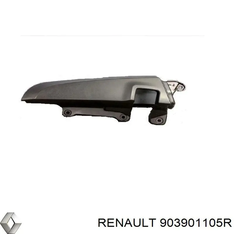 903901105R Renault (RVI) Placa sobreposta externa traseira direita de suporte de carroçaria