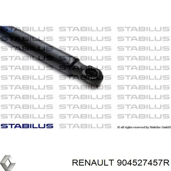Amortecedor de tampa de porta-malas (de 3ª/5ª porta traseira) Renault (RVI) 904527457R preço, a partir de 19,01 USD