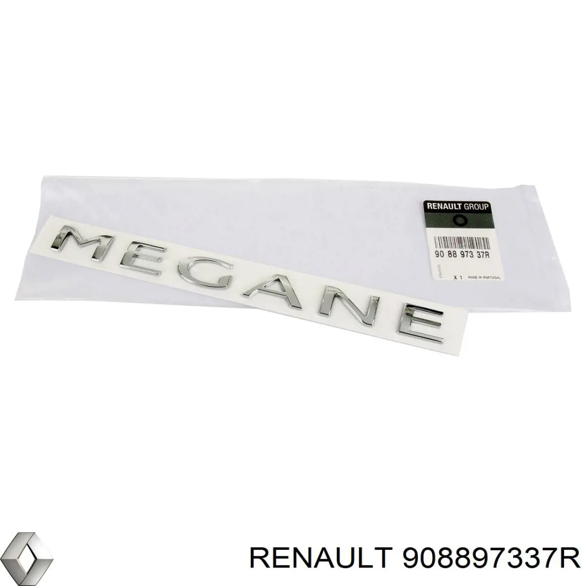 908897337R Renault (RVI) Emblema de tampa de porta-malas (emblema de firma)