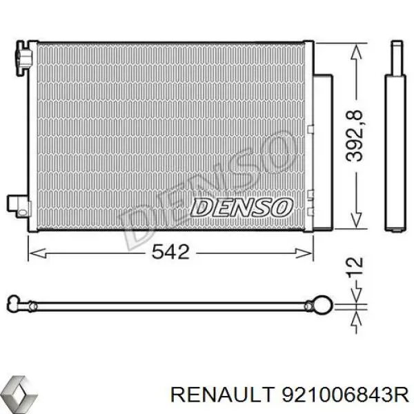 Compre 921006843R Renault (RVI) Radiador de aparelho de ar condicionado