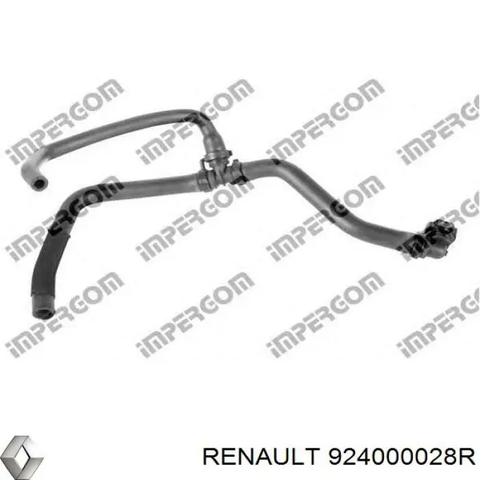 Compre 924000028R Renault (RVI) Mangueira do radiador de aquecedor (de forno), linha de combustível de retorno