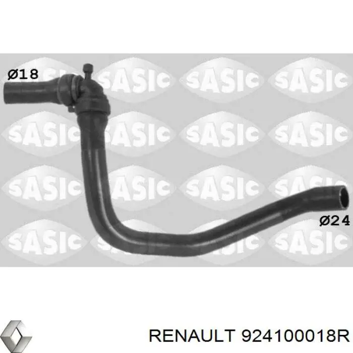 924100018R Renault (RVI) Mangueira (cano derivado) do sistema de esfriamento