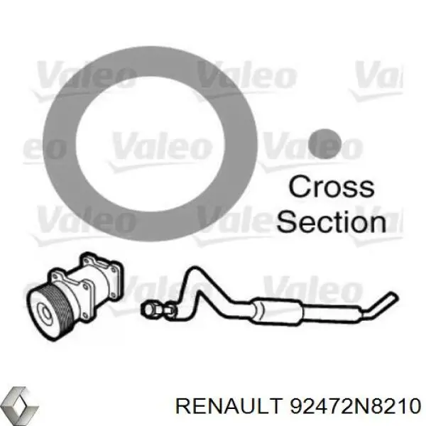 Vedante anular de mangueira do compressor de injeção Renault (RVI) 92472N8210 preço, a partir de 5,22 USD