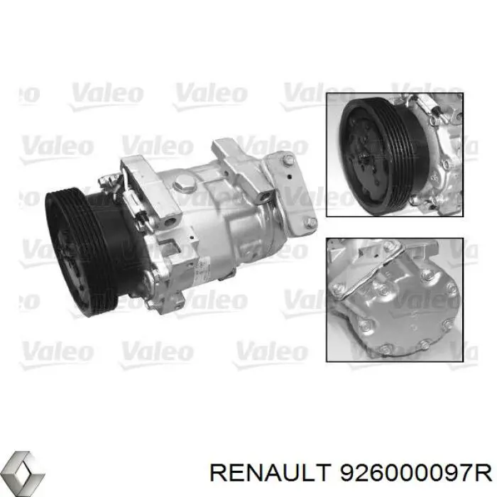 Compressor de aparelho de ar condicionado Renault (RVI) 926000097R preço, a partir de 86,83 USD